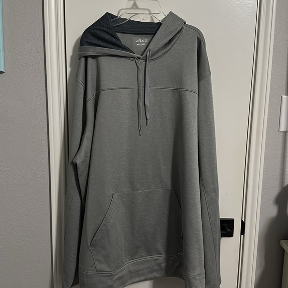 BCG Gray Sweatshirt Classic Pullover with front pocket 100% soft polyester gray - Picture 2 of 4